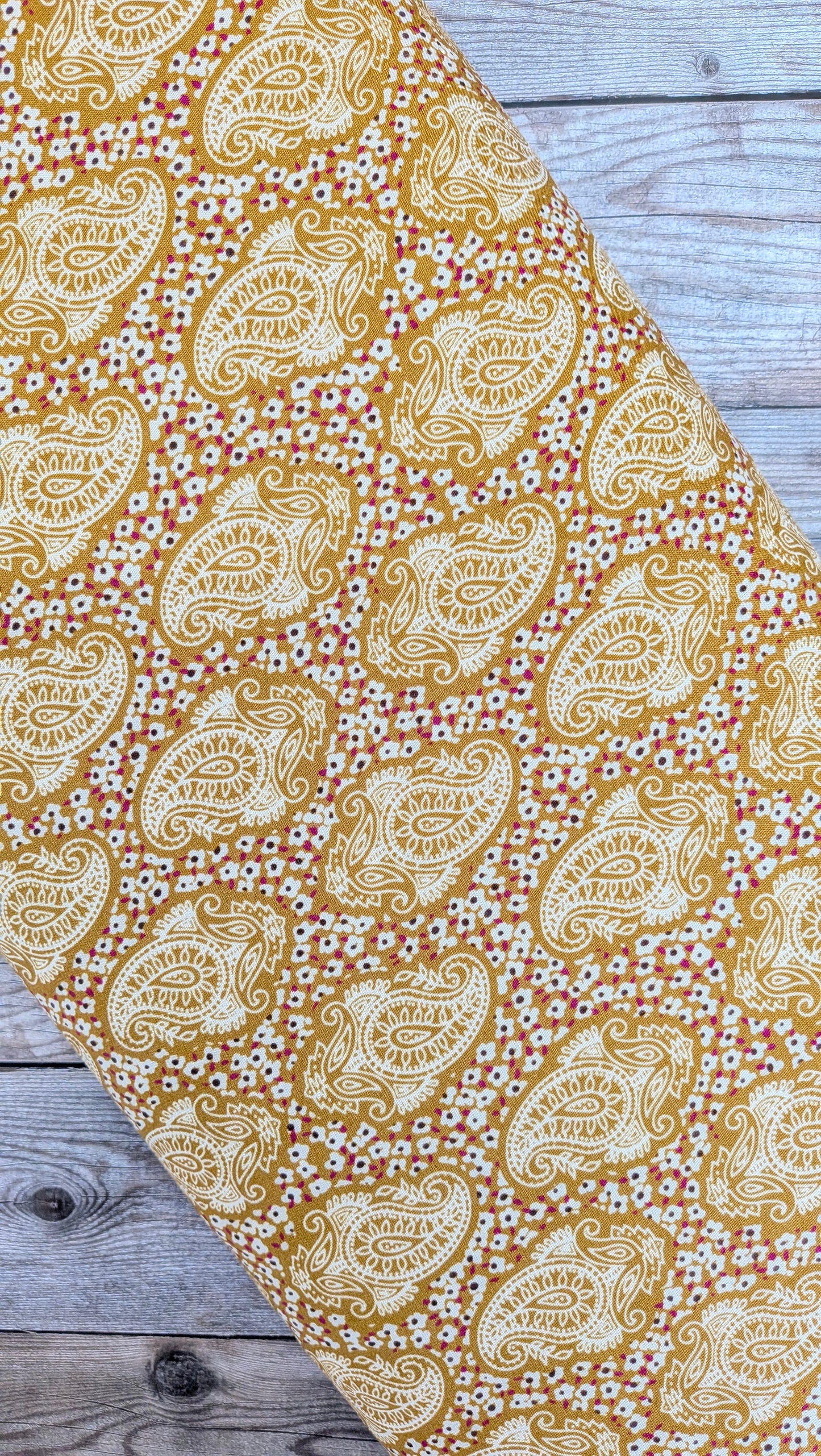 Mustard Paisley Ananda Viscose
