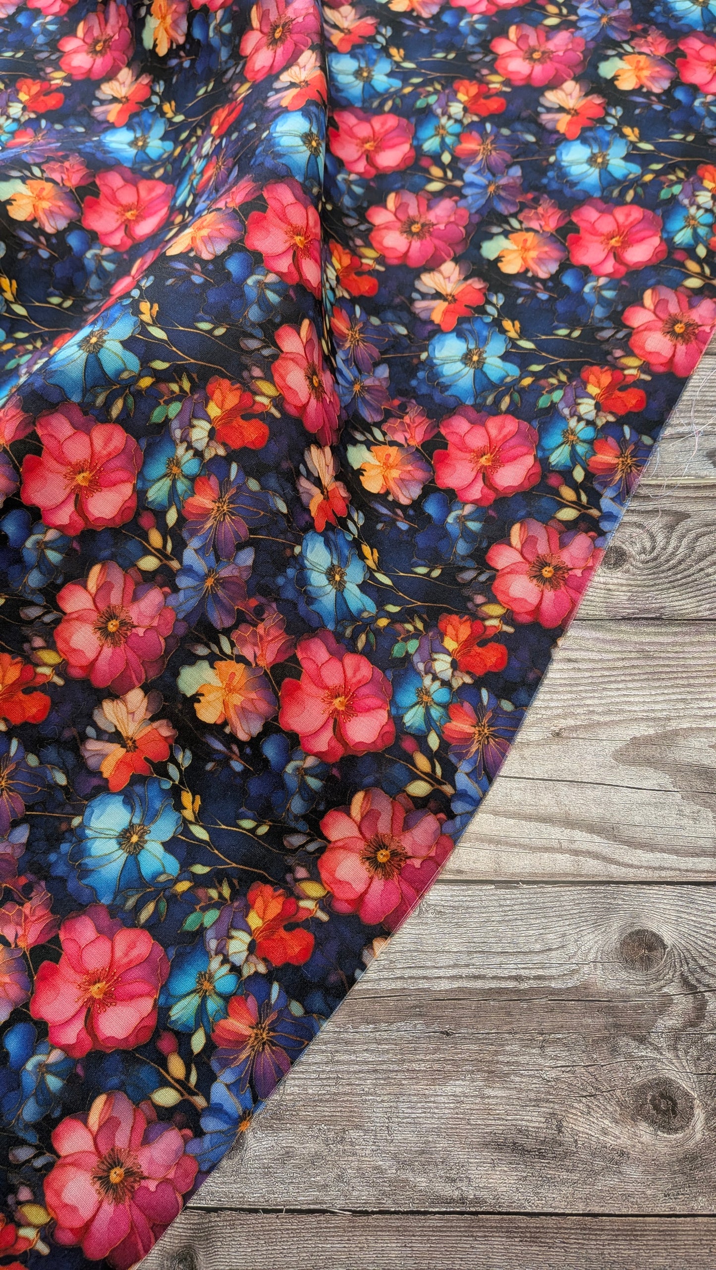 Marble Batik Flower Polycotton