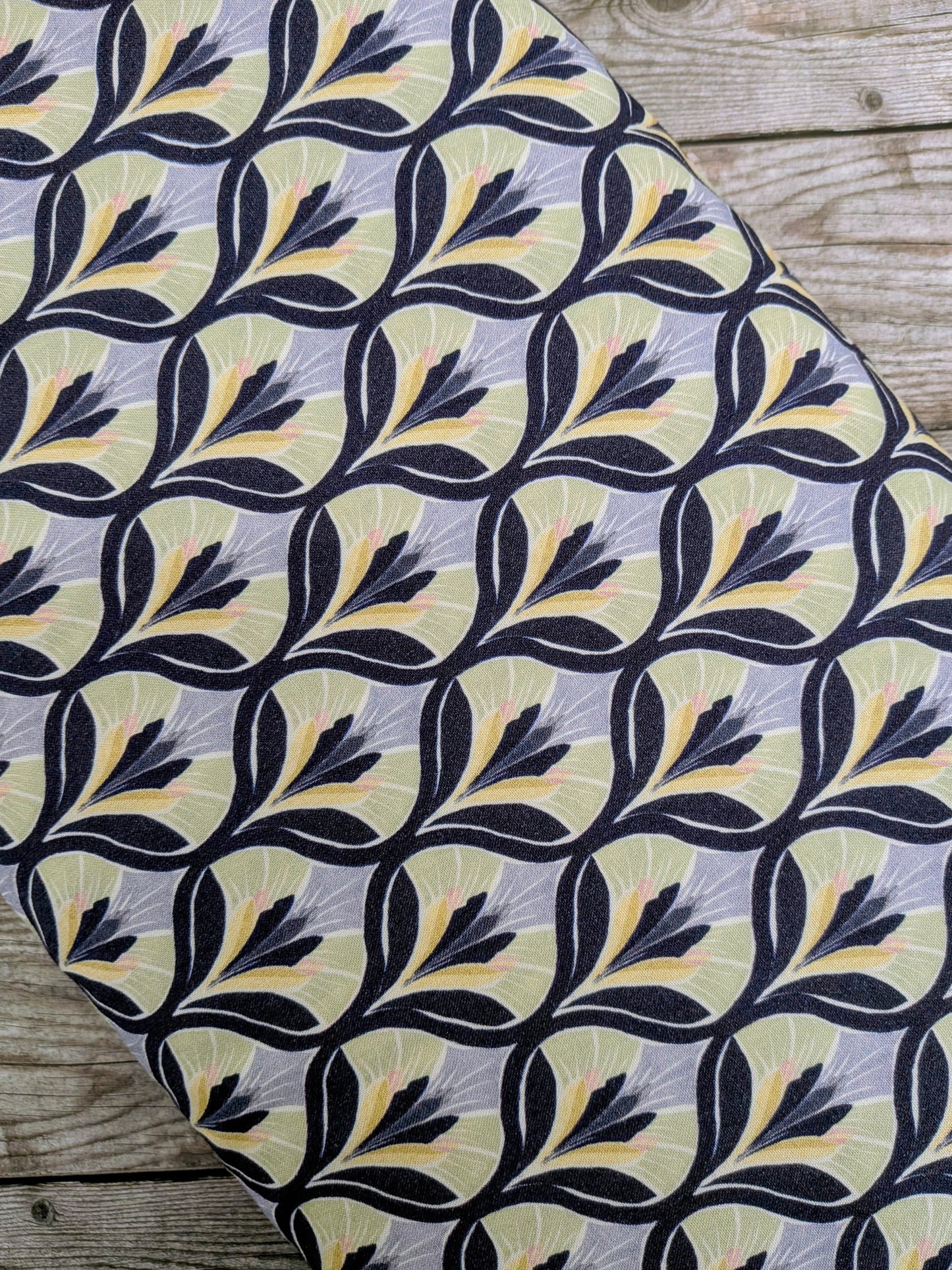 Art Deco Floral Viscose