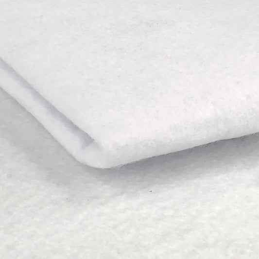 White Felt Wide