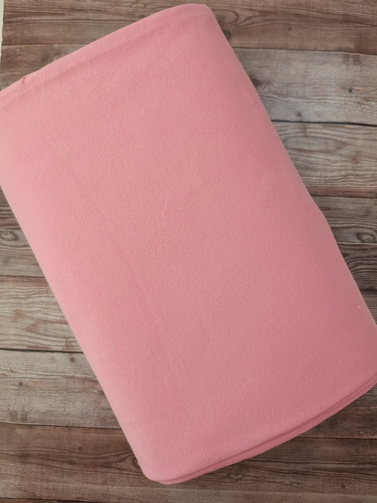 Baby pink Tubular Cotton Ribbing Jersey