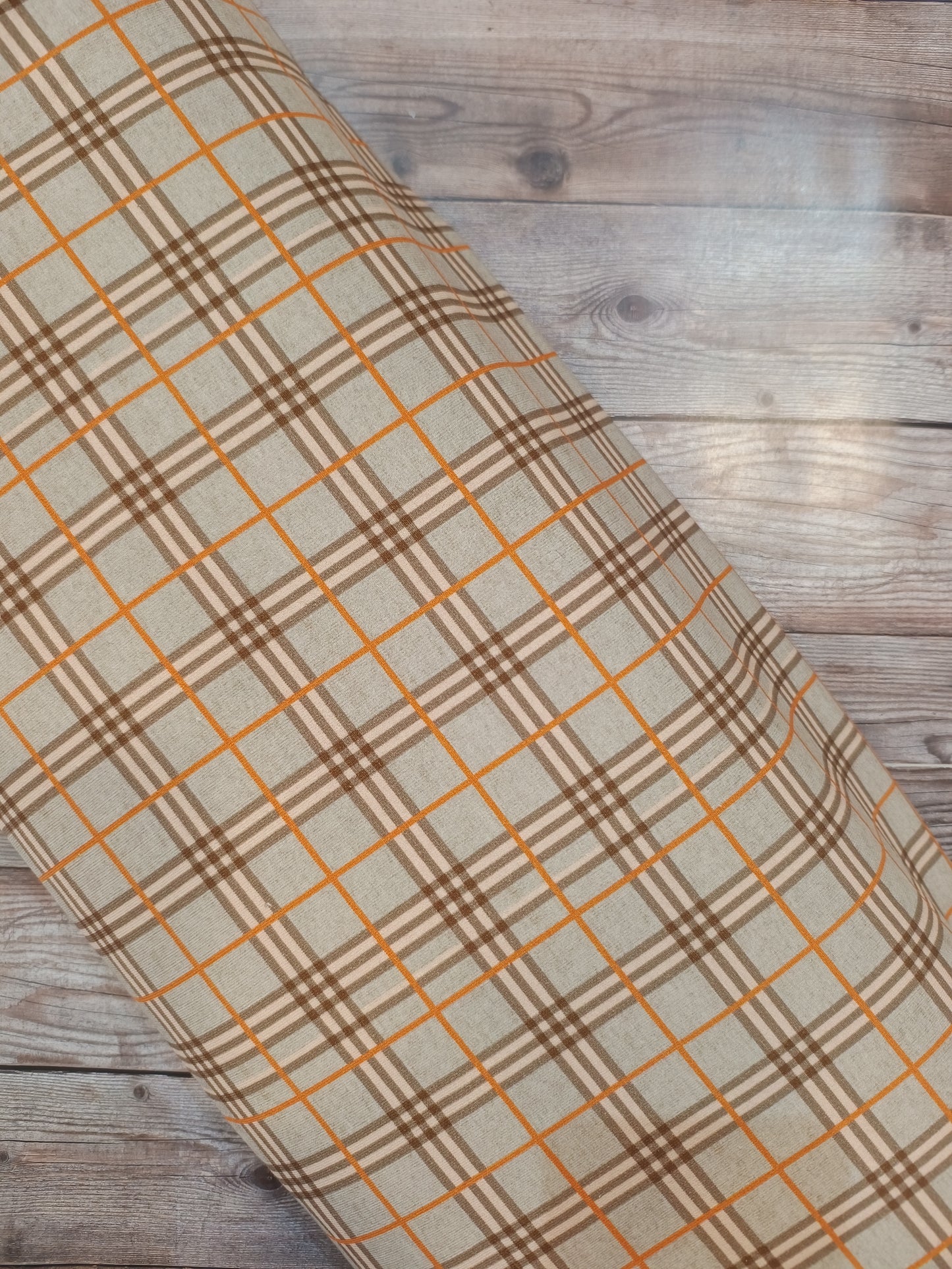 Plaid Check French Terry