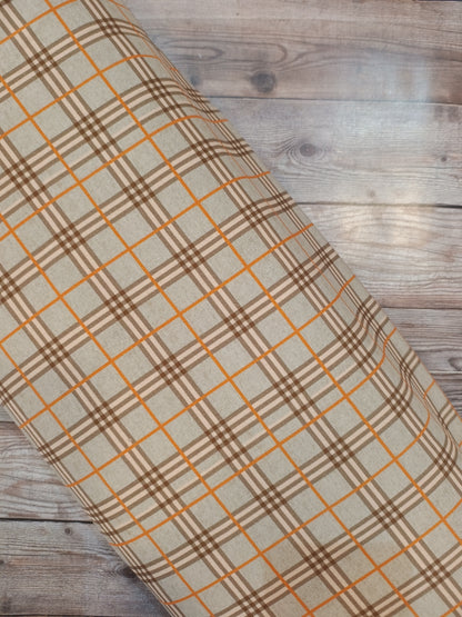 Plaid Check French Terry