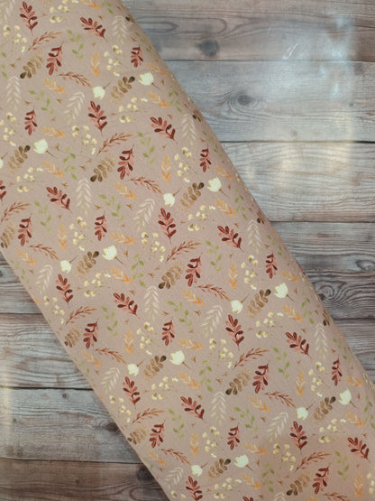 Autumnal Leaves Cotton Jersey