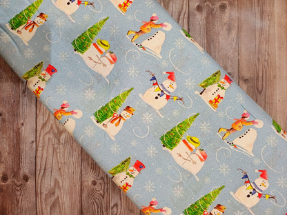 Christmas Traditions Snowman Cotton