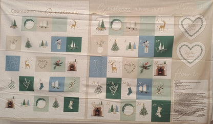 Countdown to Christmas Advent Calendar Panel