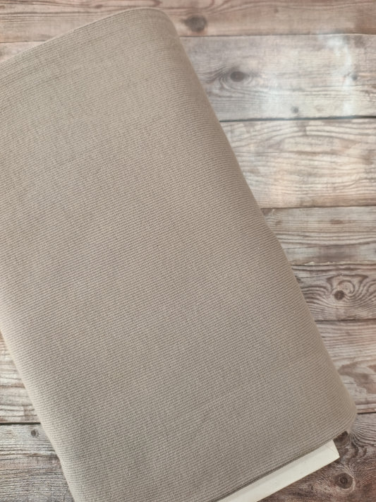 Ribbed Grey Tubular Cotton Ribbing Jersey 96cm