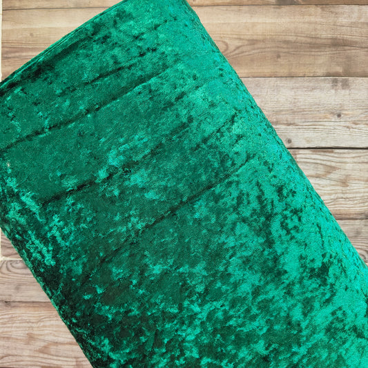 Crushed Velvet Bottle Green