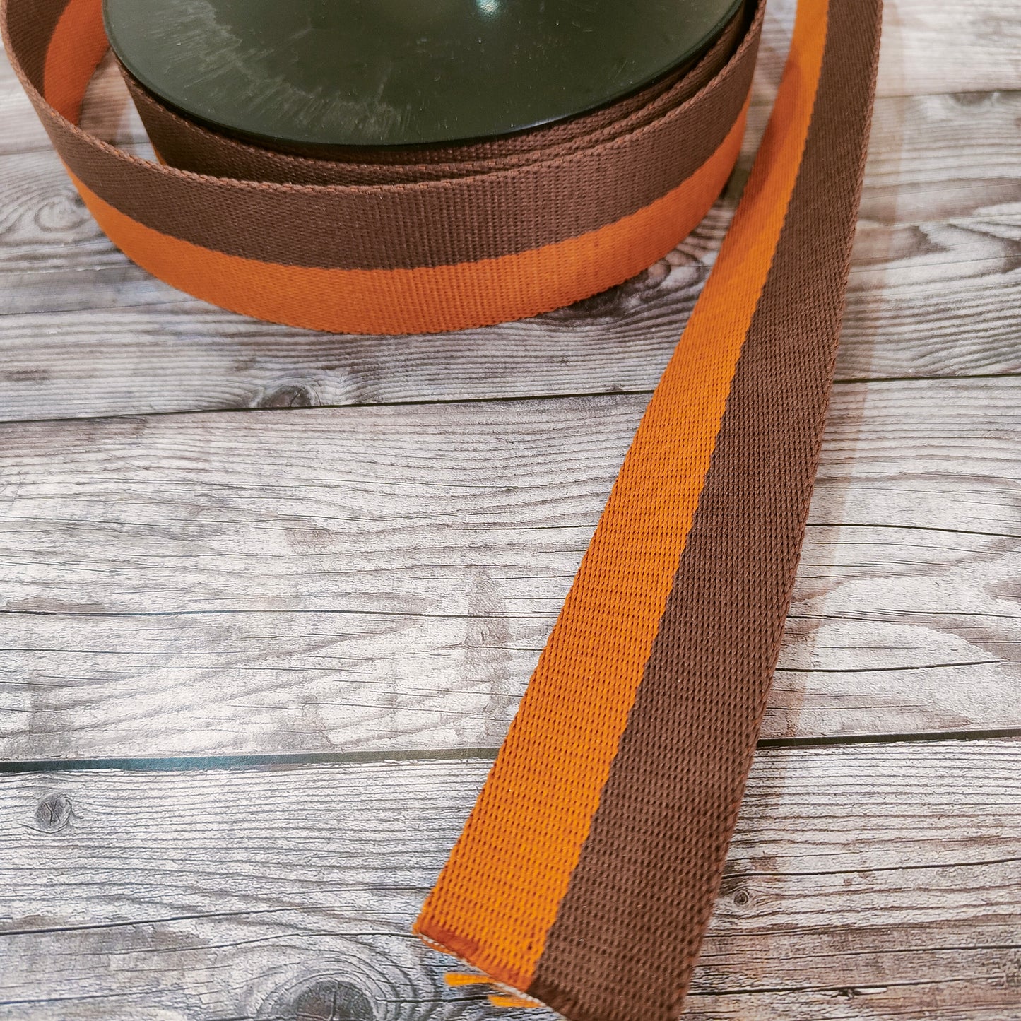 Caramel Coffee 38mm Webbing Strap 52cm