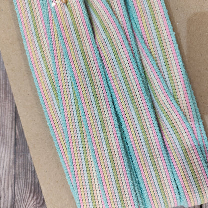 Pastel Rainbow Webbing Strap 25mm