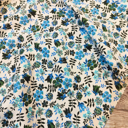 Blue Floral Cotton
