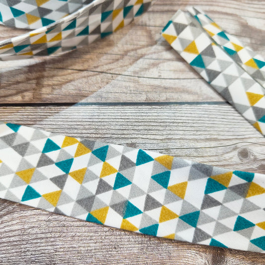 Geometric Teal Bias Binding
