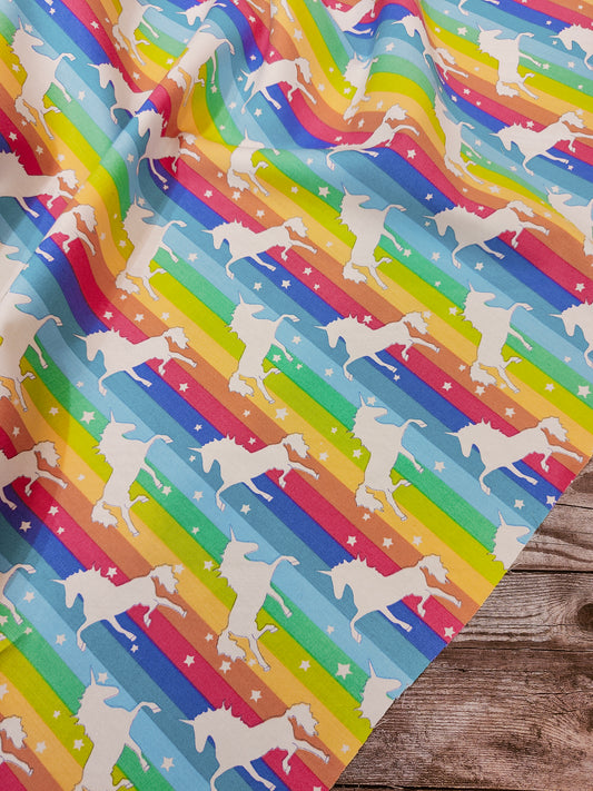 Bright Unicorns Cotton Poplin 46cm