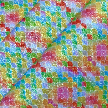 Mermaid Glitter PU Backed
