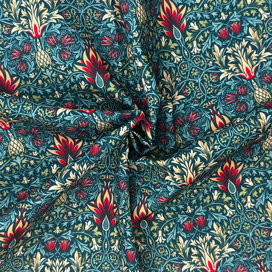 Snakehead Blue Polycotton