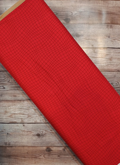 Red Crisscross Blender Cotton