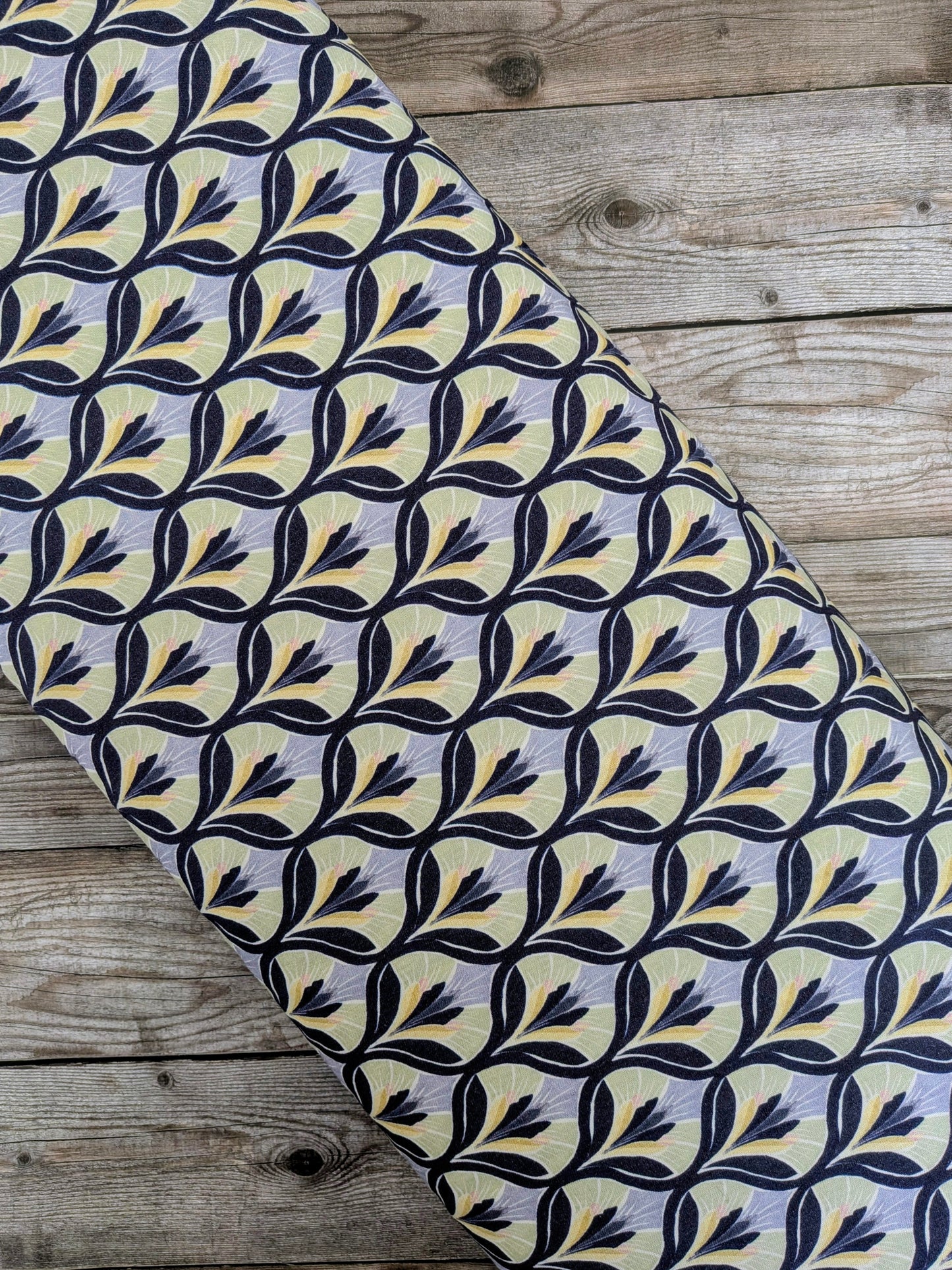 Art Deco Floral Viscose