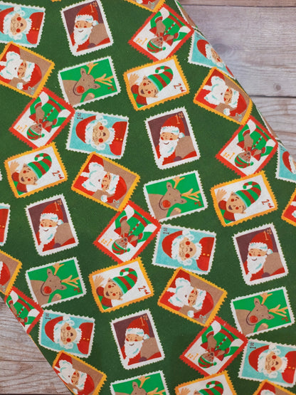 Santa's Stamps Cotton