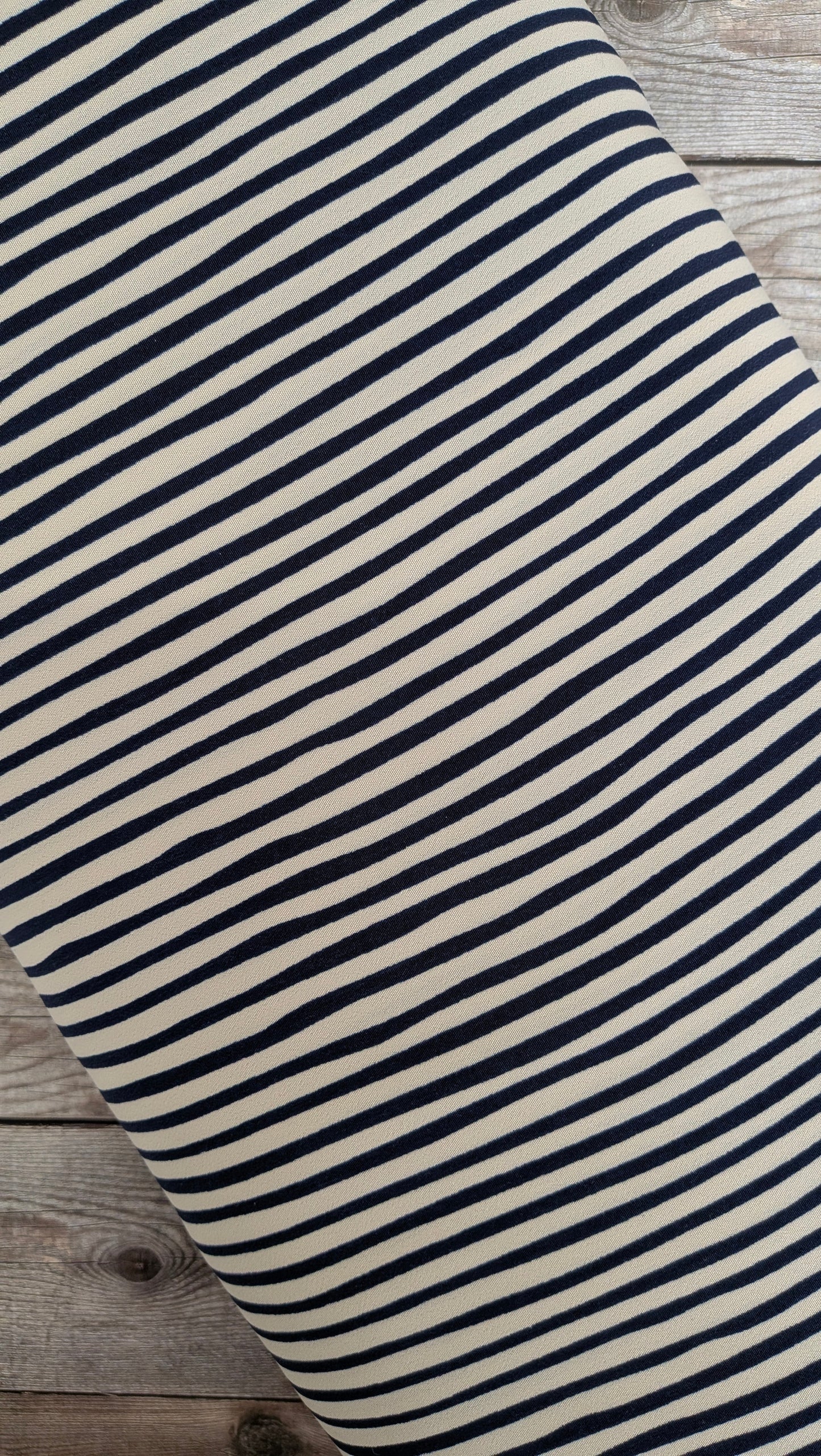 Navy & Grey Soft Touch Crepe
