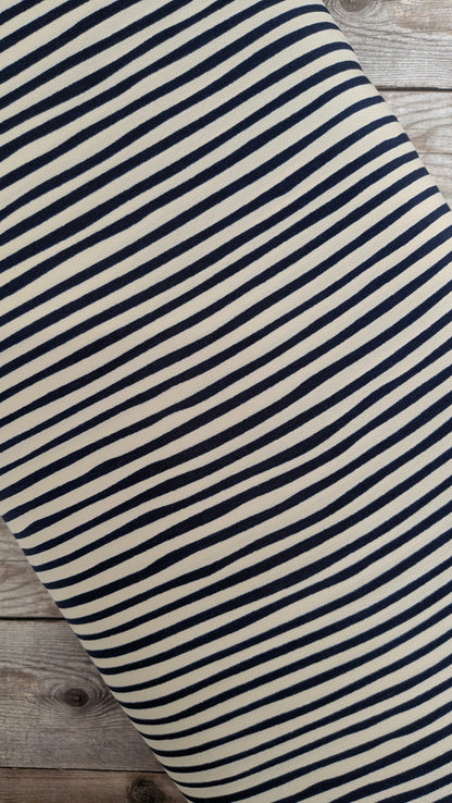 Navy & Grey Soft Touch Crepe