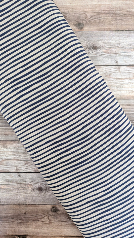 Navy & Grey Soft Touch Crepe