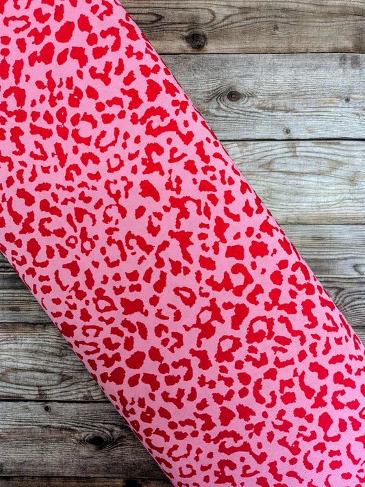 Pink Animal Print Crepe