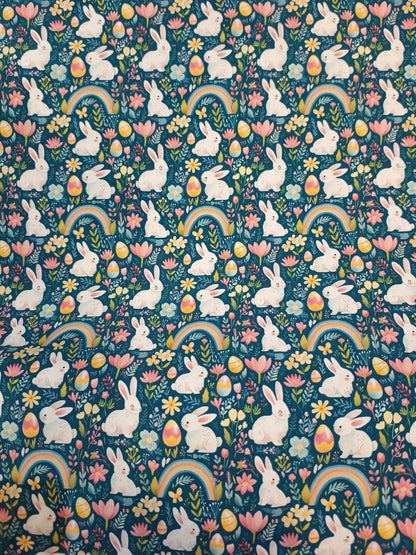 Rabbits & Rainbows Cotton Jersey