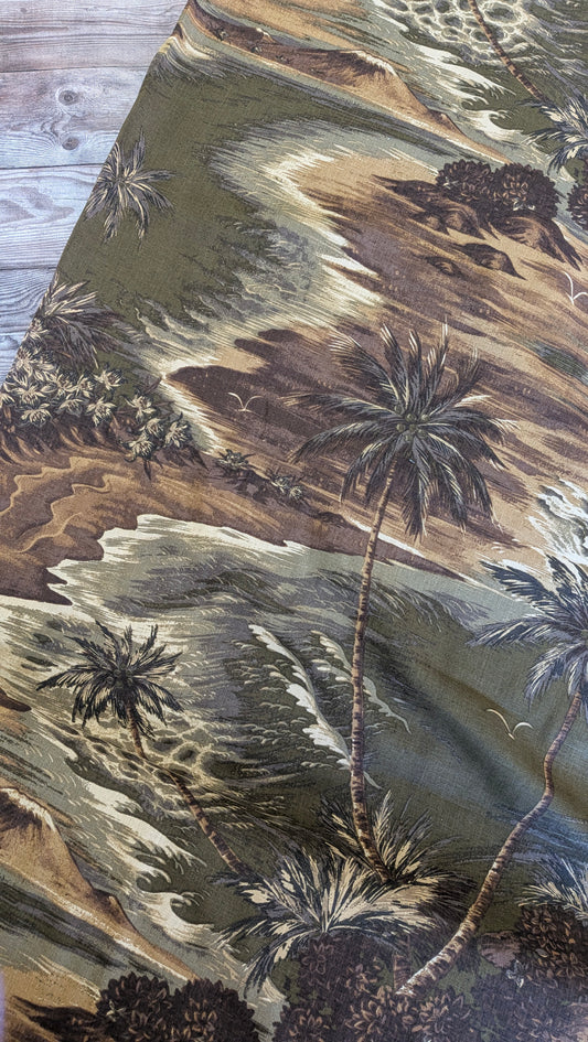 Palm Print Linen