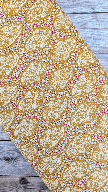 Mustard Paisley Ananda Viscose