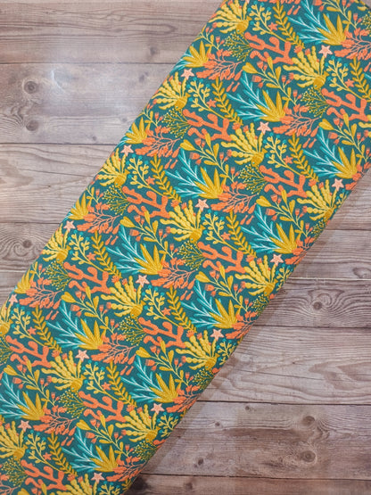 Mermaid Friends Rainbow Coral Cotton