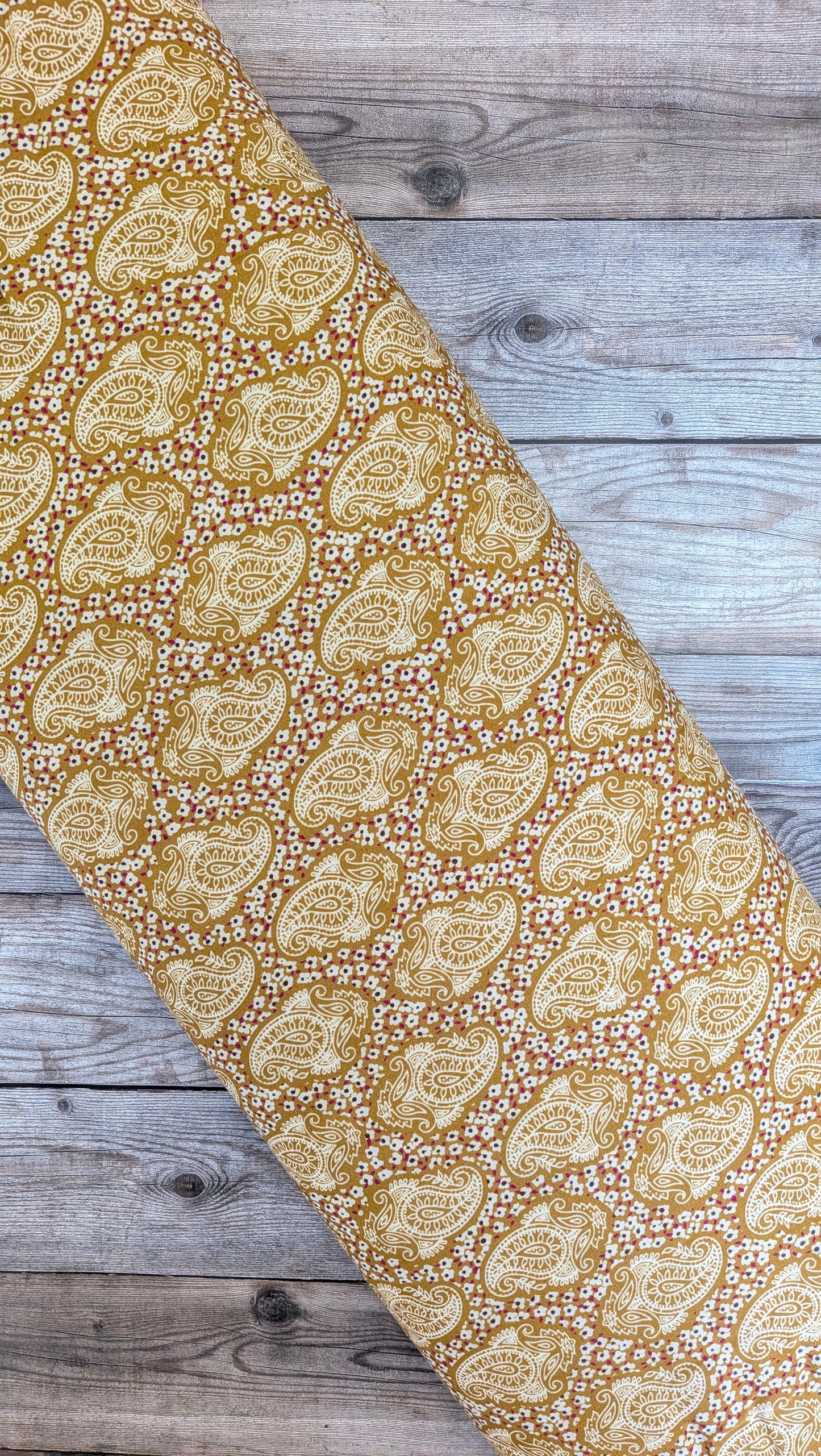 Mustard Paisley Ananda Viscose