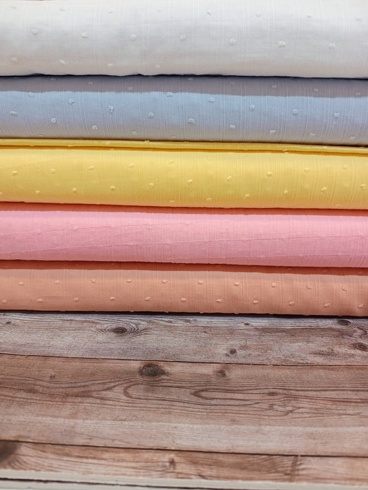 Cotton Crinkle Dobby Lemon 1.43m
