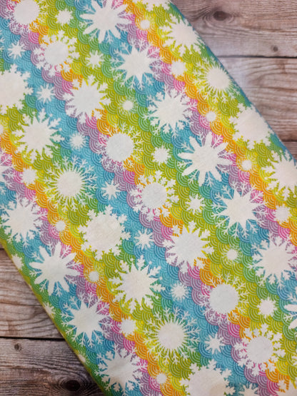 Rainbow Snowflakes Cotton