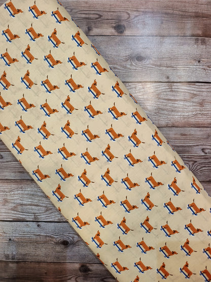 Skateboarding Sausage Dog Cotton