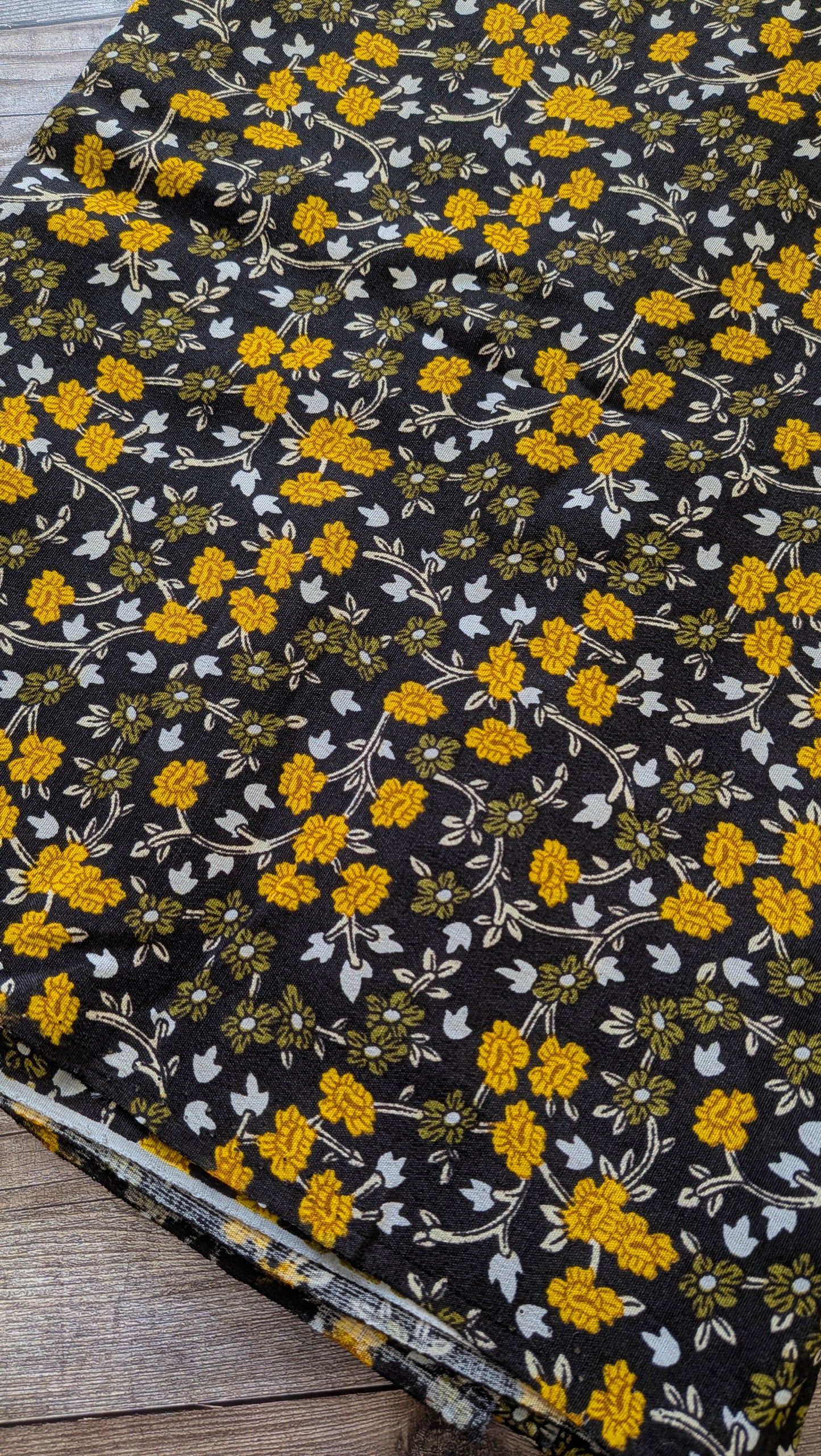 Yellow Floral Crepe Viscose Bundles