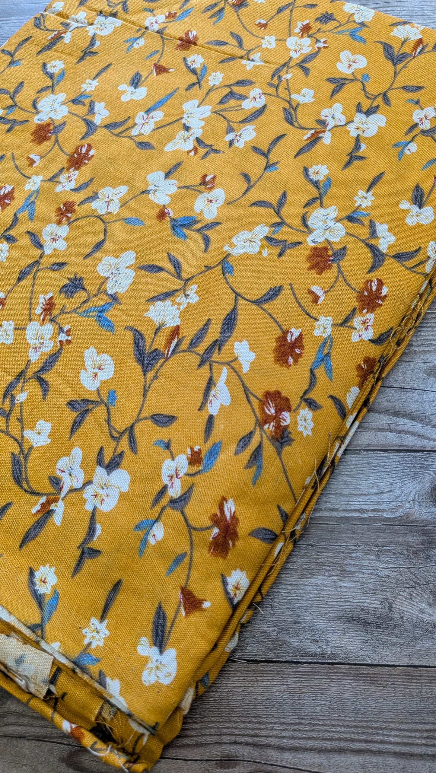 Floral on Ochre Viscose Bundles