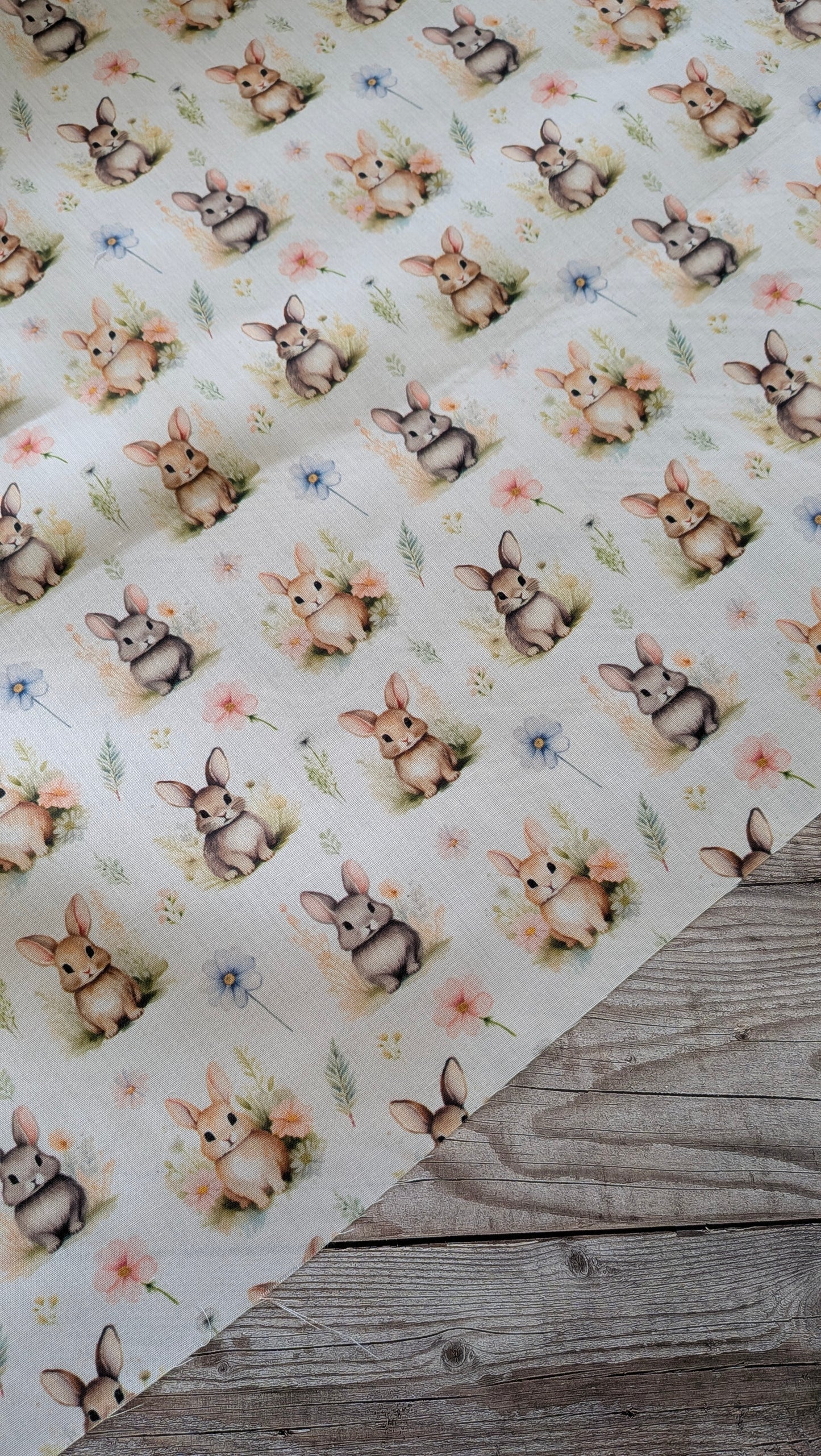 Meadow Bunny Polycotton