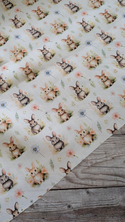 Meadow Bunny Polycotton