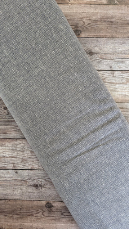 Linen Cotton Navy Herringbone