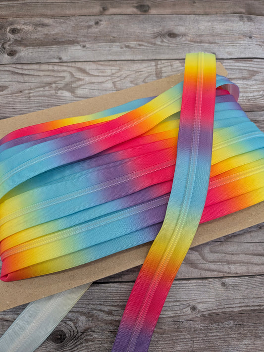 Zipper Tape Rainbow 6mm