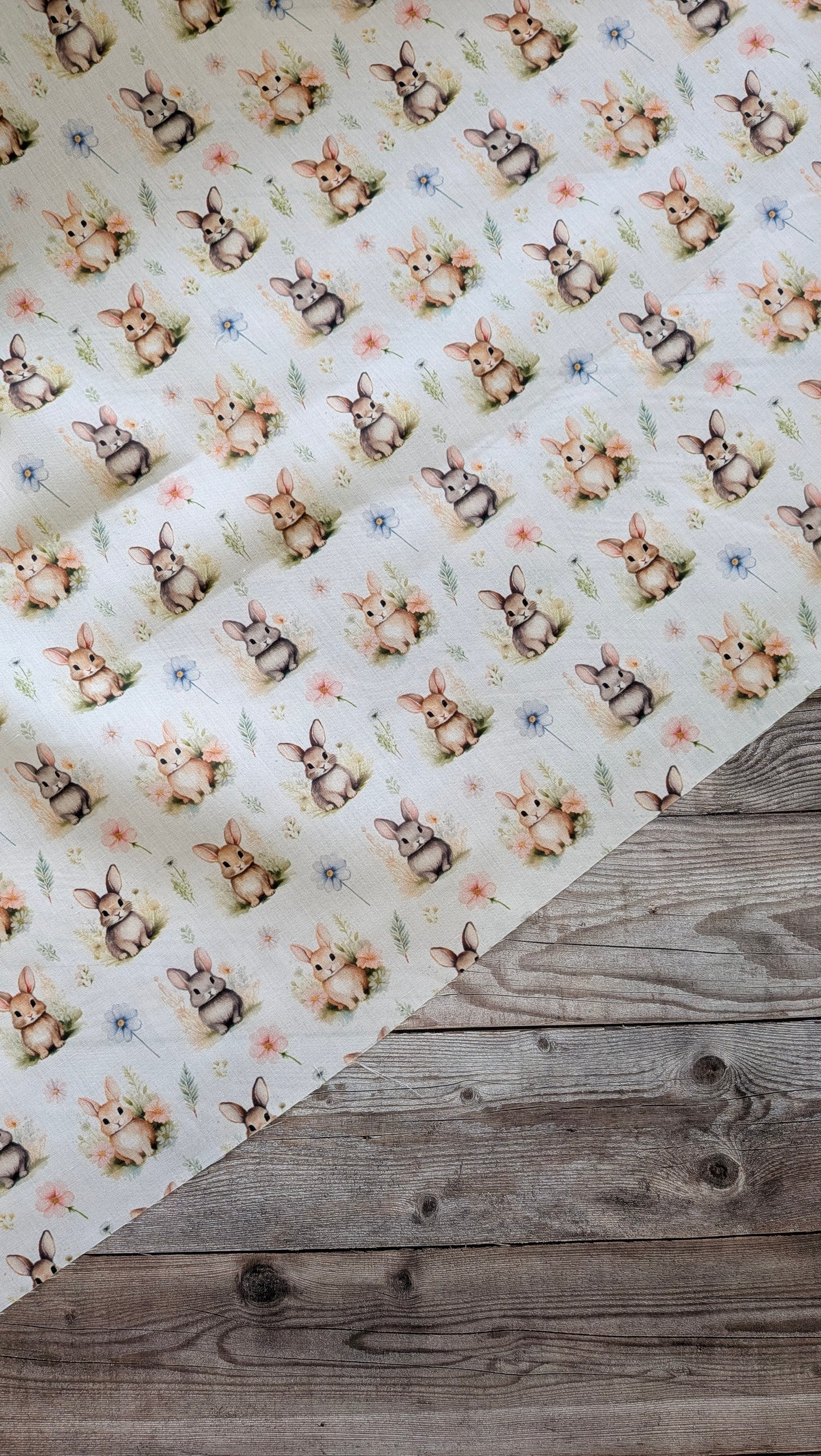 Meadow Bunny Polycotton