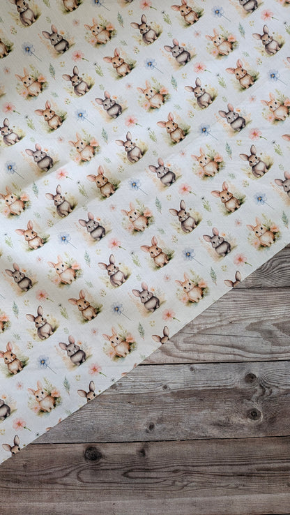 Meadow Bunny Polycotton