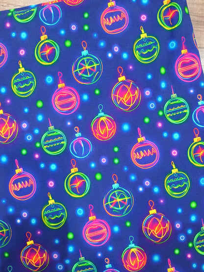 Neon Baubles Cotton Jersey