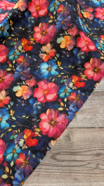 Marble Batik Flower Polycotton