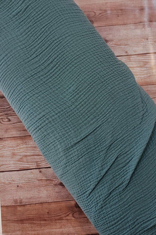 Petrol Cotton Double Gauze
