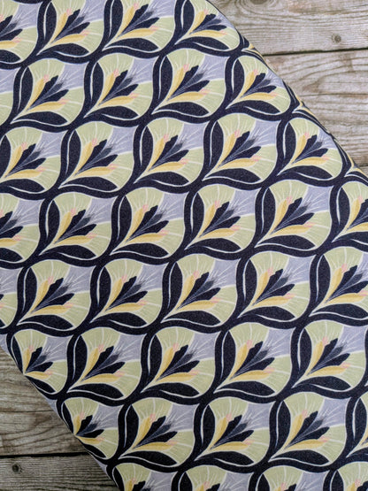 Art Deco Floral Viscose