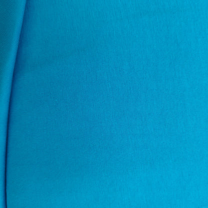 Plain Peacock Blue Cotton Jersey