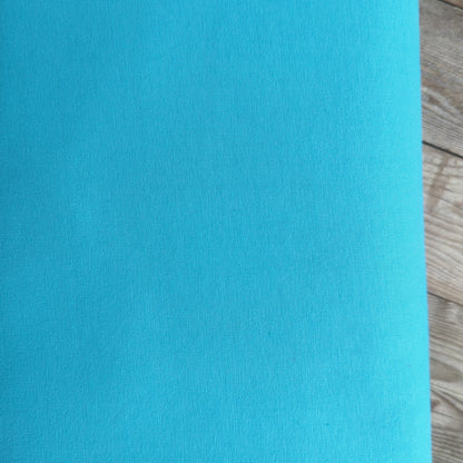 Plain Aqua Blue Cotton Jersey