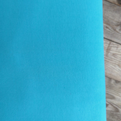 Plain Aqua Blue Cotton Jersey