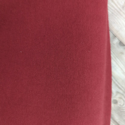 Plain Wine Cotton Jersey